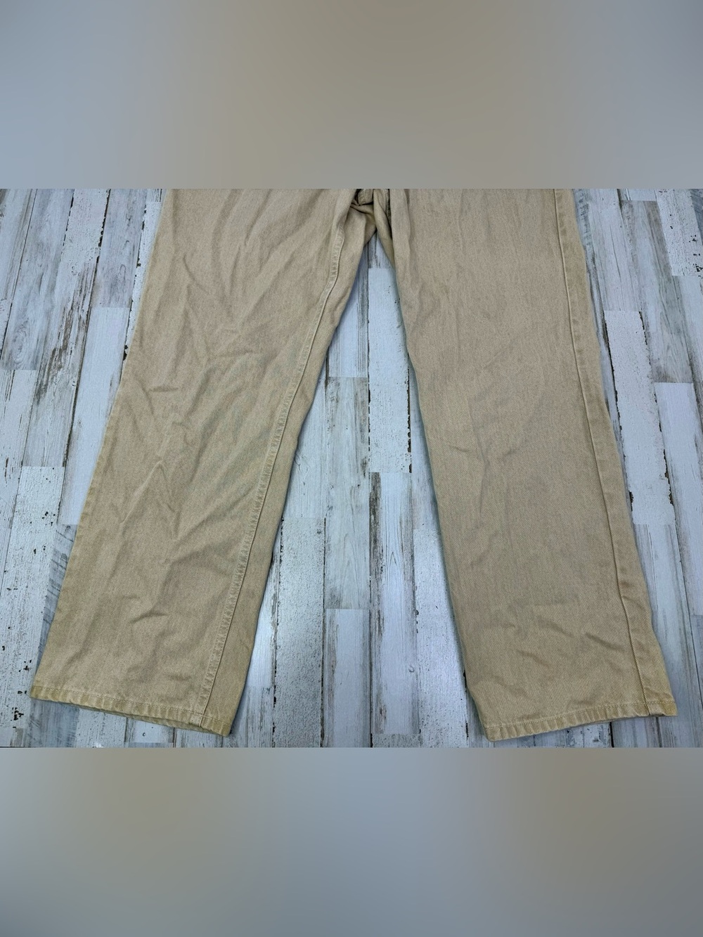 L.L. Bean Women’s Tan Jeans Original Fit Straight 20MT (40x33) Regular - Picture 3 of 11